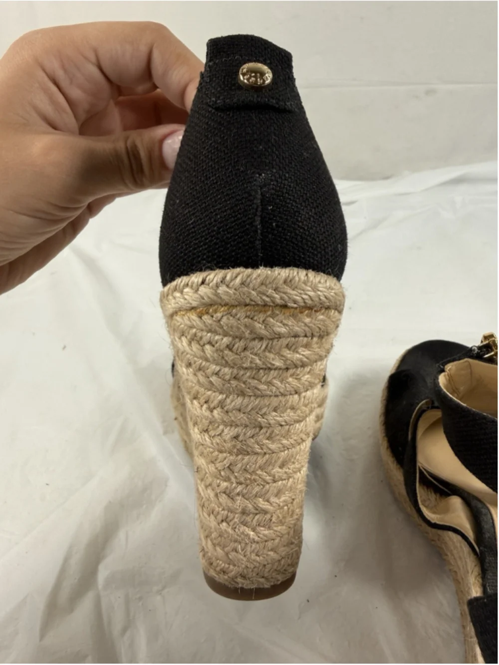 Michael Kors Damita Black Wedge - size 6M